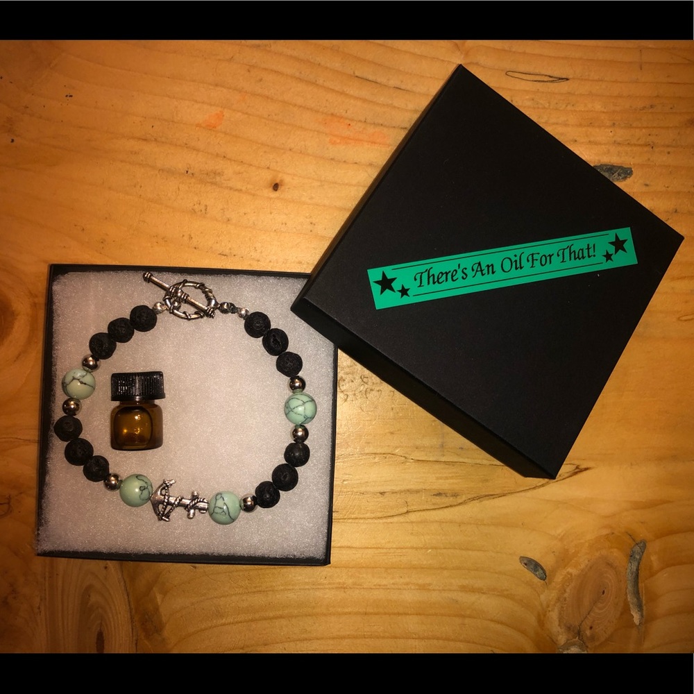 Homemade high quality Lava Stone diffuser Bracelet